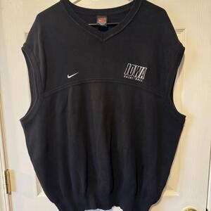 Iowa Basketball Nike Black Sweater Vest Embroidered Mens XL